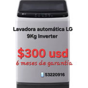 ‼️LAVADORA AUTOMÁTICA INVERTER LG 9KG ‼️Factura y 6 MESES DE GARANTIA ‼️ - Img 52411128