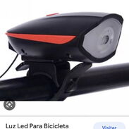 Potente Luz delantera recargable mas claxon para bicicleta. - Img 43216995