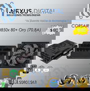 !!💻!! Fuente CORSAIR RM850x (850W/70.8A) 80+ Oro, NUEVA en caja !!💻!! - Img 48422348