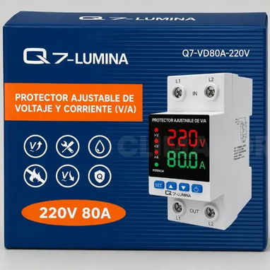 ⚡ PROTECCIÓN INTELIGENTE PARA TU INSTALACIÓN ELÉCTRICA Q7-LUMINA Q7-VD80A-220V | 220V 80A - 2/2