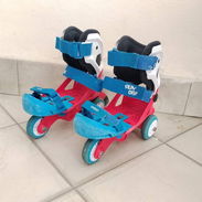 Oxelo - Patines de iniciación con kit de protección completo - Img 56219352