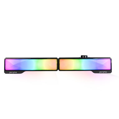 Periphio RGB 2.0 Channel Soundbar Bluetooth | Bocina RGB para PC en La Habana - Img 121491891