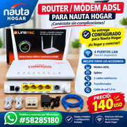 📡 SOLUCIONES PARA MANTENERTE CONECTADO ⚡ 🏠 ROUTER/MODEM ADSL PARA NAUTA HOGAR ✅ Ideal para usuarios de Nauta Hogar ✅ - Img 58036827