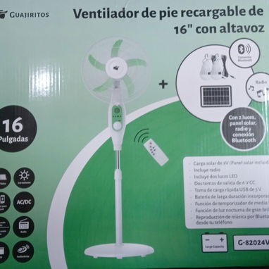 Ventiladores recargable d pedestal nuevos en cajas - Img 125331501