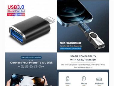 Adaptador USB 3.0 OTG para iPhone - Img main-image-45645087
