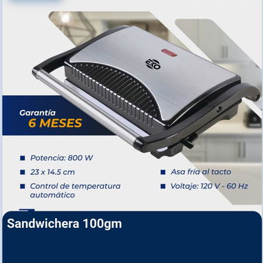 Sandwichera marca EKO. 6 meses de Garantía. Domicilio incluido. - 2/2