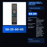 CONTROL REMOTO UNIVERSAL PARA TV LED / LCD VPT -0036 - Img 57890302