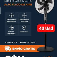 Ventilador de Pedestal 18" Eón, Garantía de 1 año, Entrega gratis para toda La Habana - Img 51062390