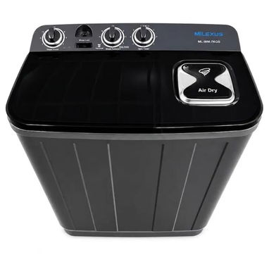 Lavadoras semiautomáticas de 7 Kg negras y blancas - Img 125007670