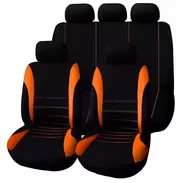 ¢¢-Forro de asientos de 8piezas negro-gris / negro-azul / negro-naranja / negro-rojo en 30usd ¢¢ - Img 45220136