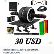 KIT DE ENTRENAMIENTO/ BANDAS DE RESISTENCIA/ FAJA/CINTURÓN/GUANTILLAS/CORREAS/ Pelota de YOGA - Img 55362736