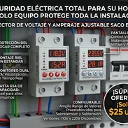 Protector de voltaje y corriente inteligente de 63A para 110v o 220 v - Img 55703171
