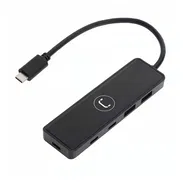 Hub Unno Tekno USB-C y USB-A 4 Puertos 3.0 5Gbps Plug & Play Conector USB-C Con Alimentación Opcional y LED - Img 53776804
