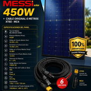 PANEL SOLAR 450W BIFACIAL MONOCRISTALINO + Cable solar de 6 Metros de regalo* - Img 56483951