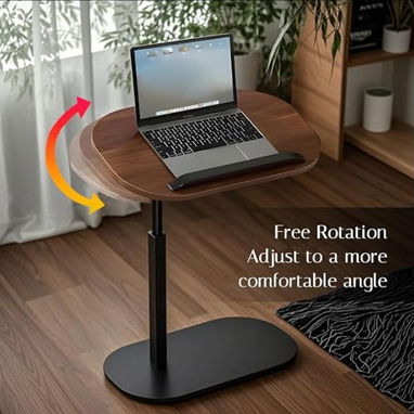 MESA AUXILIAR, DE MADERA CON SOPORTE METÁLICO - 2/8