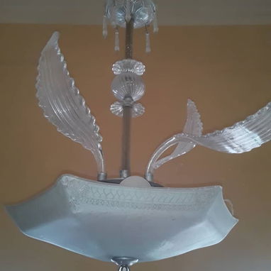 Lámpara de Techo Antigua de Cristal en 220 USD - Img 118067244