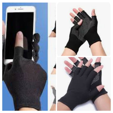 Guantillas negras elastizada unica talla para Moto y bicicleta - Img 122452222