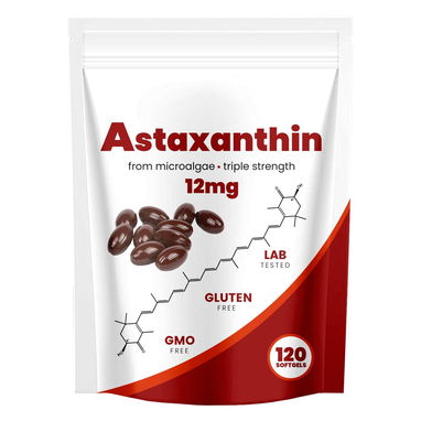 Astaxantina 12 mg paquete de 120 softgel para 4 meses de suministro - Img 123844214