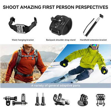 Kit de aventuras Pro 50 en 1 | Compatible con GoPro 13/12/11 | Con garantía | videojuegoshabana.com - Img 122919928