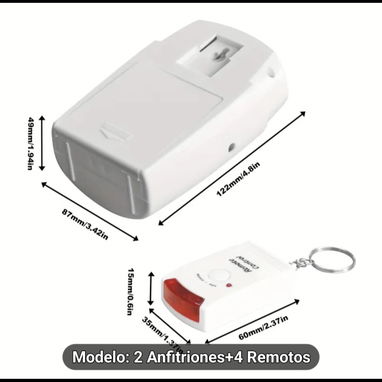 Alarma de Sensor de Movimiento Infrarrojo - Img 124248265