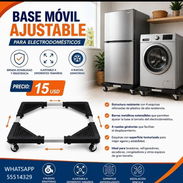 BASE MÓVIL AJUSTABLE PARA ELECTRODOMÉSTICOS, ENTREGA DE FACTURA, VARIEDAD DE ÚTILES DEL HOGAR, ETC - Img 56685976