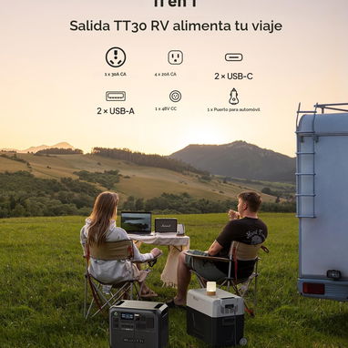 Bluetti AC200L Estación de energía portátil 2048Wh 2400W (3600W Surge) LiFePO4 ampliable a 8192Wh, Salida RV: 30A - 7/10