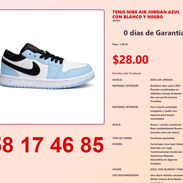 TENIS NIKE AIR JORDAN AZUL CON BLANCO Y NEGRO - Img 54839315