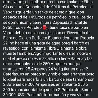 Barco en Venta en Ciénaga de Zapata, Matanzas - 6/6
