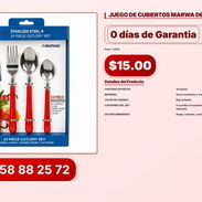 JUEGO DE CUBIERTOS MARWA DE 24 PIEZAS VPT#-0089 - Img 56824677