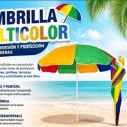 🚨Sombrillas Grandes de playa 🏖️ 💰Precio : 15 USD 🚨Estas sombrillas se ajustan en altura y son plásticas - Img 56173630