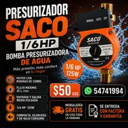 Presurizador Saco 1/6HP. Bomba presurizadora de agua - Img 55633359