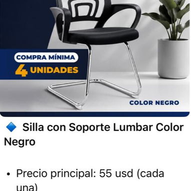 Sillas con Soporte Lumbar - Sillas acolchonadas - 2/7