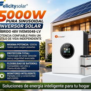 *INVERSOR SOLAR 5000W*  *MARCA FELICITY SOLAR*  *Modelo* IVEM5048- LV   *Precio* 1000 USD  *MENSAJER - Img 57754092