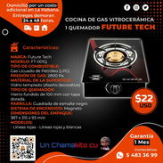 COCINA DE GAS VITROCERAMICA 1Q MARCA SEGURE TECH. MENSAJERIA CON FACTURA Y GANATIA. TL 54833699 - Img 54356472