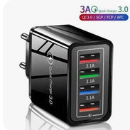 Multicargador negrode de carga rápida de 4 puertos USB 3.0 - Img 55105612