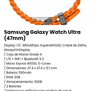 Samsung Galaxy Watch Ultra (47mm). Nuevo con garantía - Img 102659871