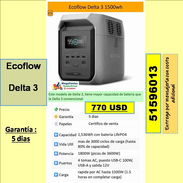 (MV-830) Ecoflow   Delta 3   770 USD...51596013...Transporte costo adicional....Garantia 5 dias - Img 57118243