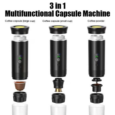 Cafetera portátil de expreso recargable 7500 mAh - 3/6