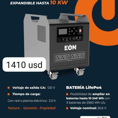 Estacion de Energia,Panel solar,Expositor,Calentador de Agua,Colchón,Tv 32,Tv 43,Tv 55,Tv 65,Estacion de Energia, - Img 119868323