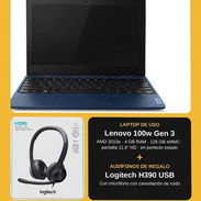 COMBO TELETRABAJO ​Laptop Lenovo + Audífonos Logitech de regalo:  ​1. Laptop (De Uso - En perfecto estado) ​Modelo: Leno - Img 58038656