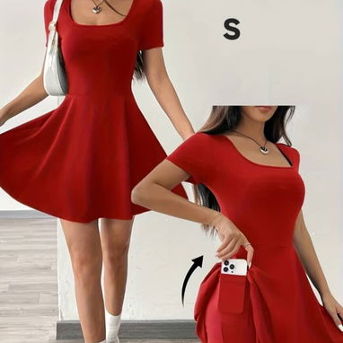 Vestidos deportivos naranja y rojo - Img 123508741