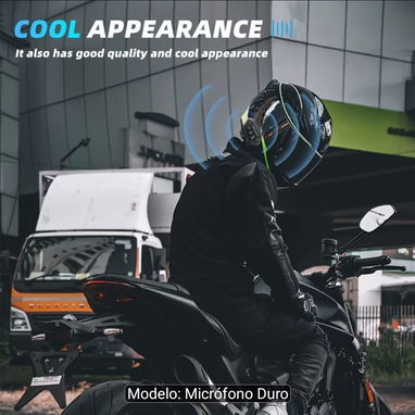 Audífono con micrófono para casco integral de moto - 4/4