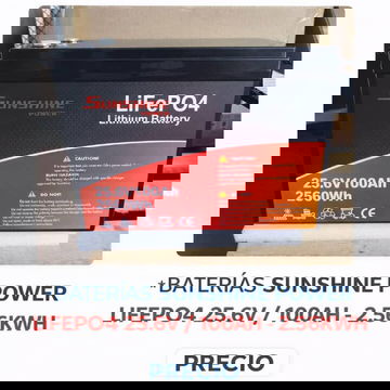 Batería de 10 y 15.36KWH, Inversores de 3,6 y 10 kw