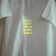 Camisas de uso blancas mangas largas y cortas talla L y XL - Img 50939270