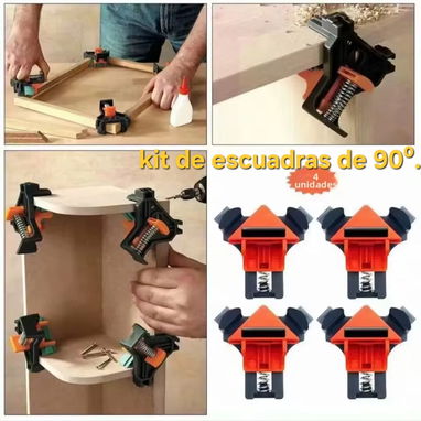 Kit de soporte ajuste rápido en escuadra/ 4 piezas/ carpintería - 6/6
