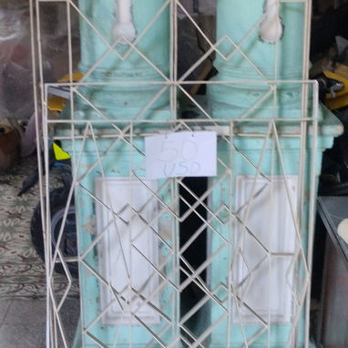 Reja para puerta de seguridad de 2 hojas con una reja fija - 3/3