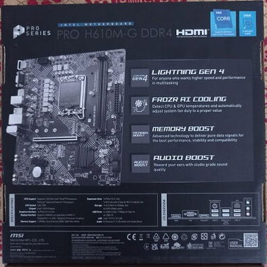 OFERTA OFERTA Nuevo sellado  Kit 12 generación MSI PRO H610 , i3 12100 , 8 gb ram - Img 104669401