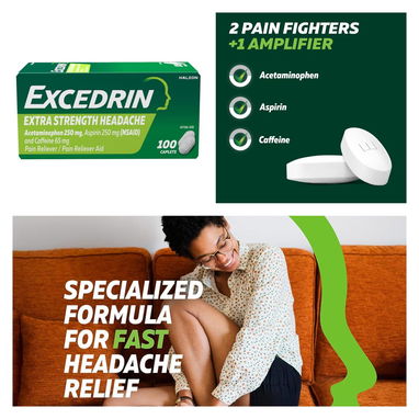 EXEDRIN:MEDICAMENTO PARA LA MIGRAÑA Y FUERTES DOLORES DE CABEZA - Img 90845923