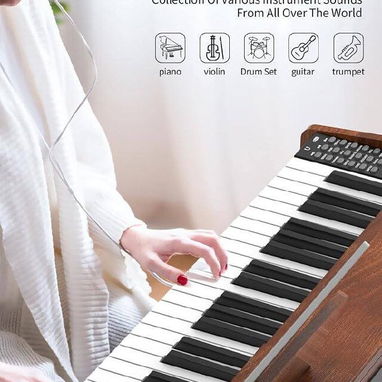 🎹 PIANO DIGITAL ELECTRÓNICO 88 TECLAS – NEGRO 🎹 - 3/5