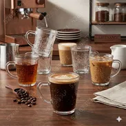 Juego de 6 tazas de café - Img 55666291